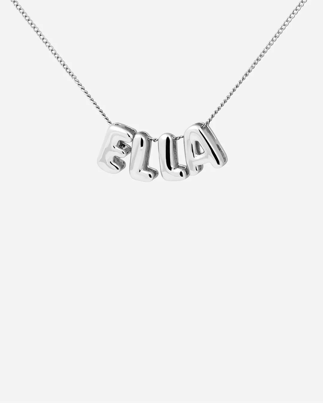 Collier prénom bubble