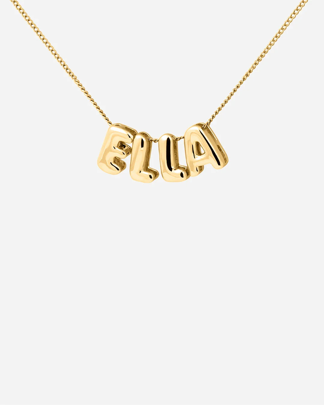 Collier prénom bubble